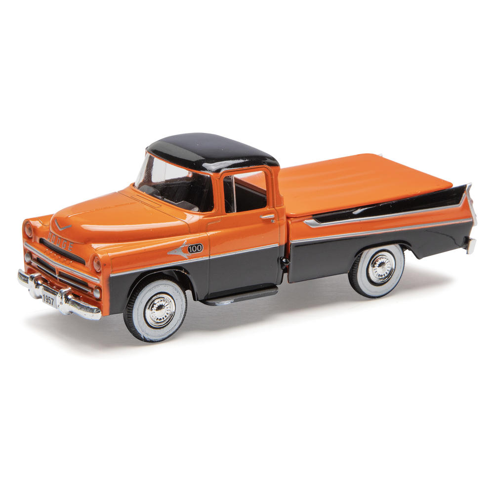 1957 Dodge Sweptside Truck (Orange/Black) 1/48 Diecast Car