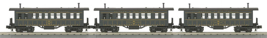 MTH 30-6455 - RailKing - Overton Passenger Coach Set "Denver & Rio Grande" (3-Car)