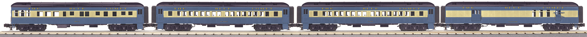 MTH 30-69363 - 60' Madison Passenger Set "Jersey Central" (Blue Comet) 4-Car