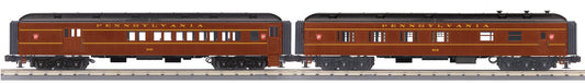 MTH 30-69380 - 60' Madison Combo/Diner Set "Pennsylvania" (2-Car) - MrMuffin'sTrains