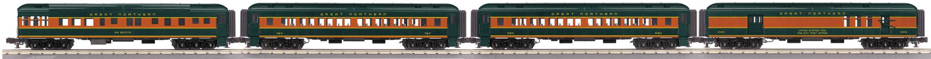MTH 30-69385 - 60' Madison Passenger Set "Great Northern" (4-Car)