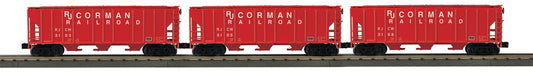 MTH 30-70159 - RailKing - Ps-2 Discharge Hopper Set "RJ Corman" (3-Car)