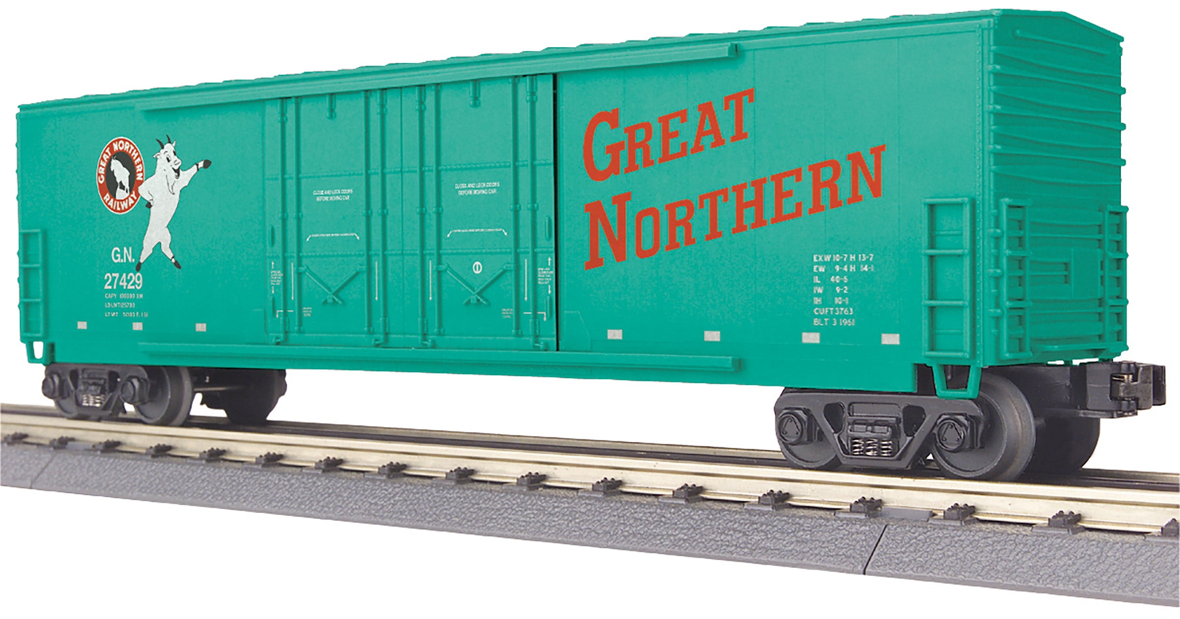 MTH 30-71177 - 50' Double Door Plugged Box Car "Great Northern" #27429