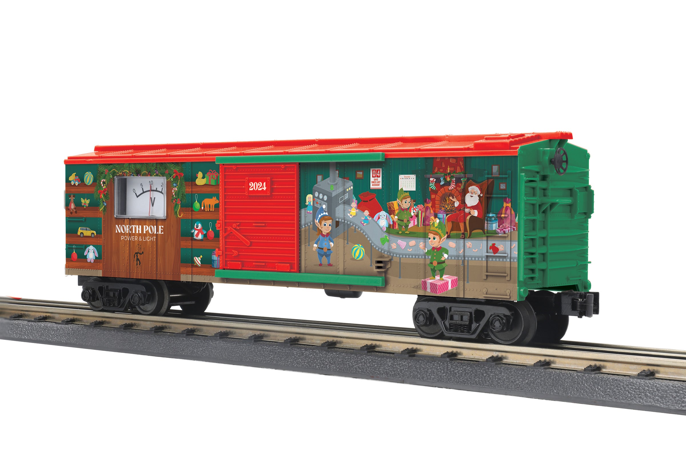 MTH 30-71185 - Box Car "North Pole Power & Light" #2024 w/ Power Meter