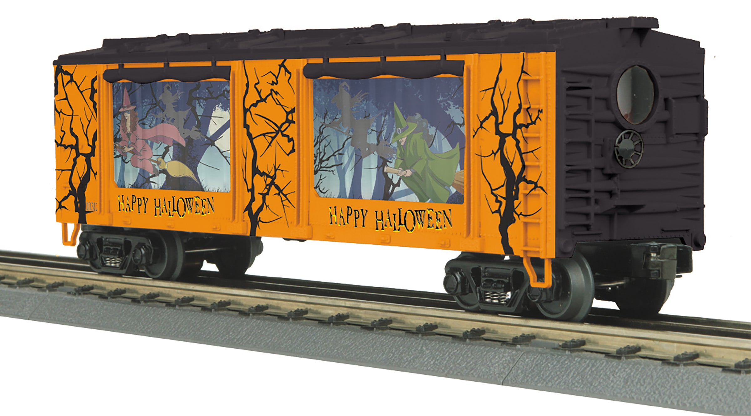MTH 30-79691 - Operating Action Car "Halloween" (Flying Witch)