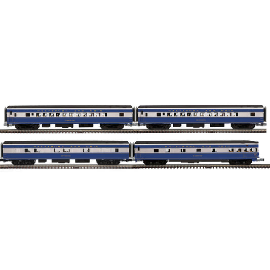 Atlas O 3001946 - Premier - 70' Streamlined Passenger Car Set "Baltimore & Ohio" (4-Car)