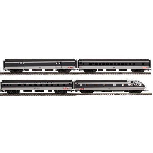 Atlas O 3001949 - Premier - 70' Streamlined Passenger Car Set "Canadian National" (4-Car) - MrMuffin'sTrains