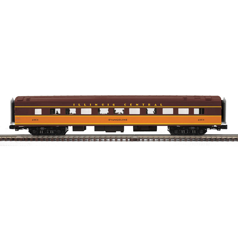 Atlas O 3001954 - Premier - 70' Streamlined Diner Passenger Car "Illinois Central" #Evangeline (IC 4101)