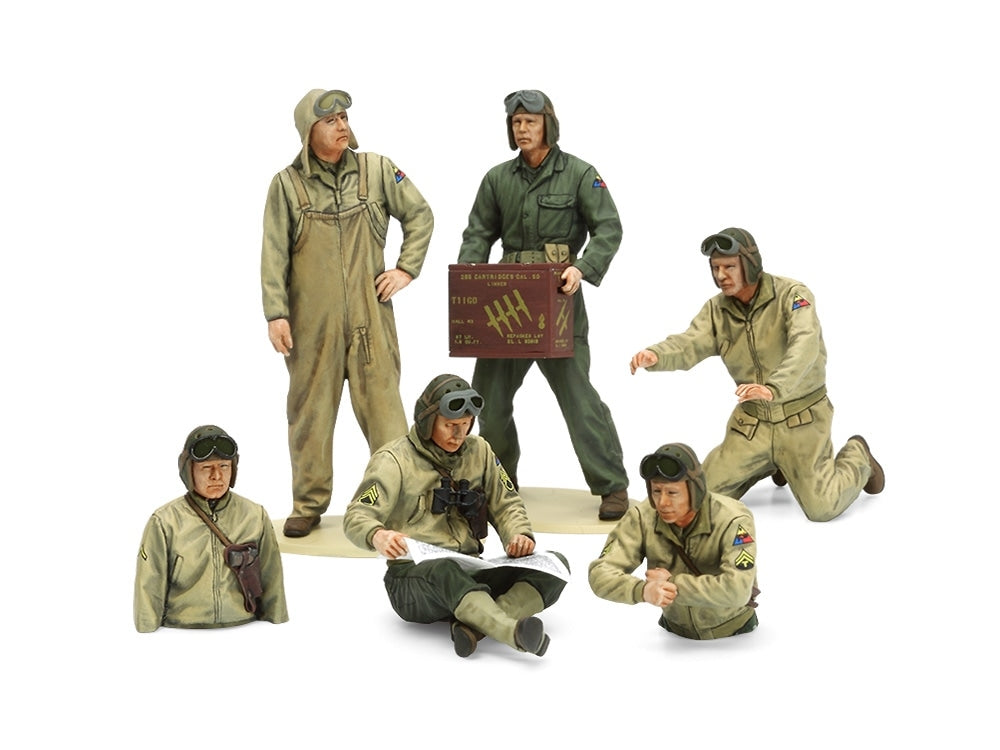 Tamiya 35347 - U.S. Tank Crew Set - European Theater - 1/35 Scale Model Kit