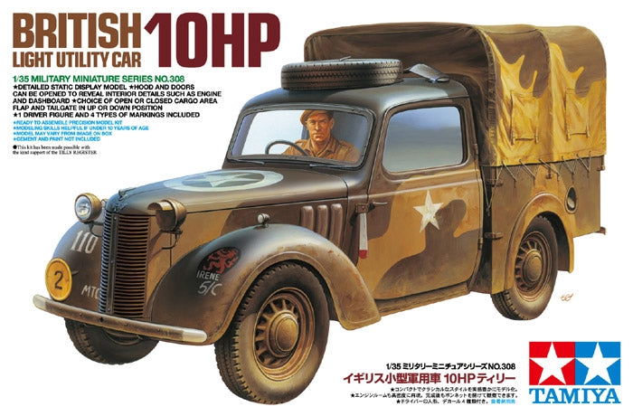 Tamiya 35308 - British Lt Utility Car 10HP - 1/35 Scale Model Kit