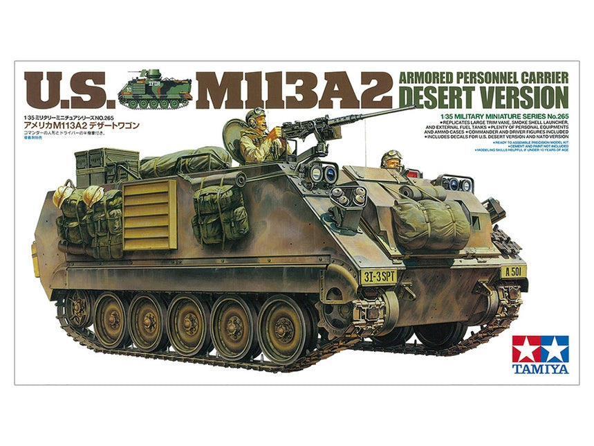Tamiya 35265 - U.S. M113A2 APC/Desert Version - 1/35 Scale Model Kit