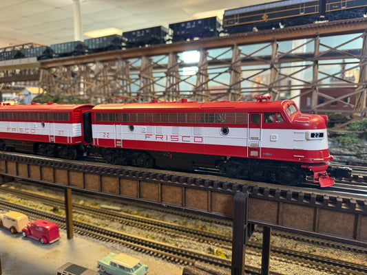 MTH 20-21806-1 - F-7 A Unit Diesel Engine "Frisco" #24 w/ PS3 (Hi-Rail Wheels) - MrMuffin'sTrains