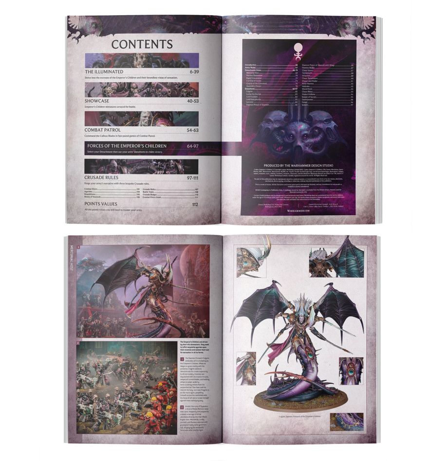 Games Workshop 37-02 - Warhammer 40,000 - Emperor's Children: Codex