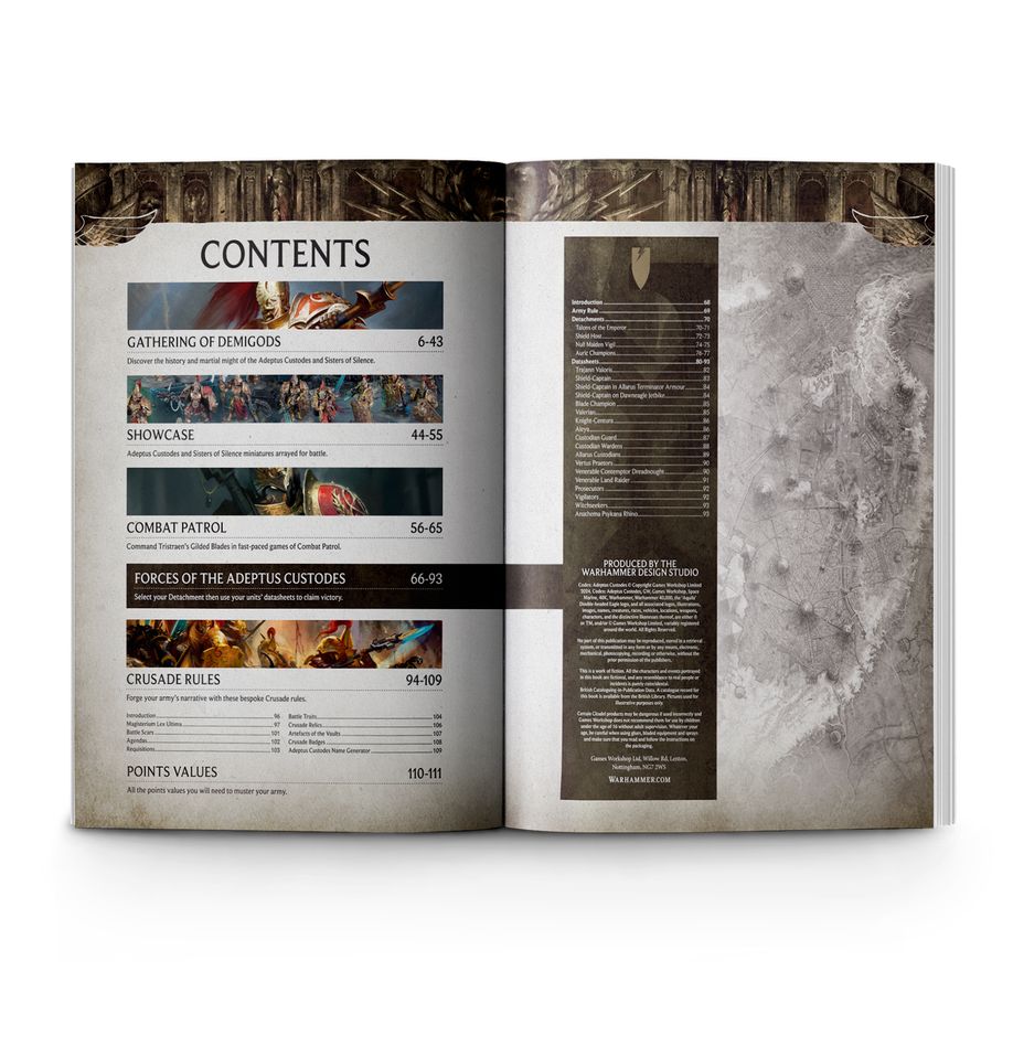 Games Workshop 01-14 - Warhammer 40,000 - Adeptus Custodes: Codex
