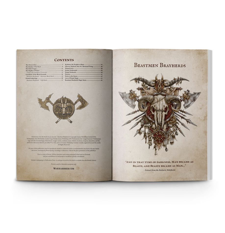 Games Workshop 08-101 - Warhammer: The Old World - Beastmen Brayherds: Arcane Journal