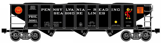 Ready Made Trains RMT-66236 - 70 Ton 3-Bay Coal Hopper Car "Pennsylvania & Reading Seashore"