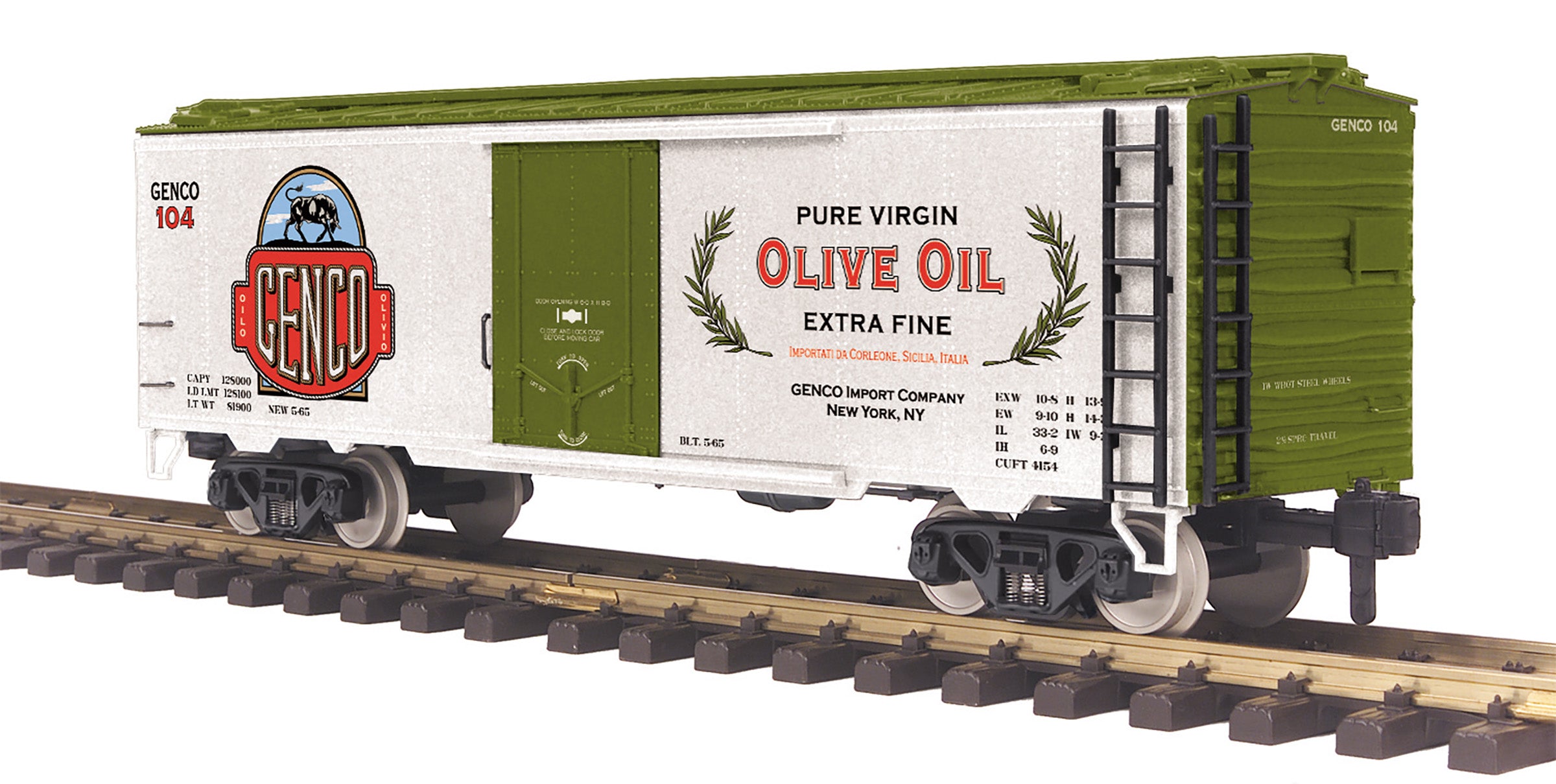 MTH 70-78058 - 40' Reefer Car "Genco Olive Oil" #104