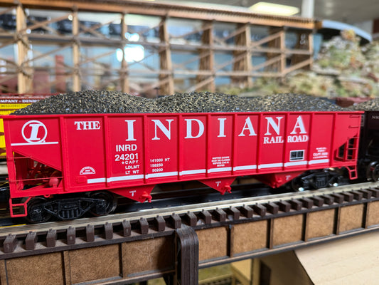 Ready Made Trains RMT-66299-105 - 70 Ton 3-Bay Coal Hopper Car "Indiana Railroad" w/ Load - Custom Run for MrMuffin'sTrains