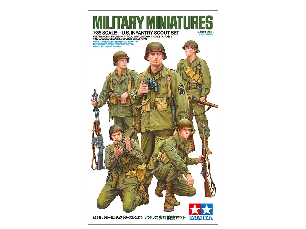 Tamiya 35379 - U.S. Infantry Scout Set - 1/35 Scale Model Kit