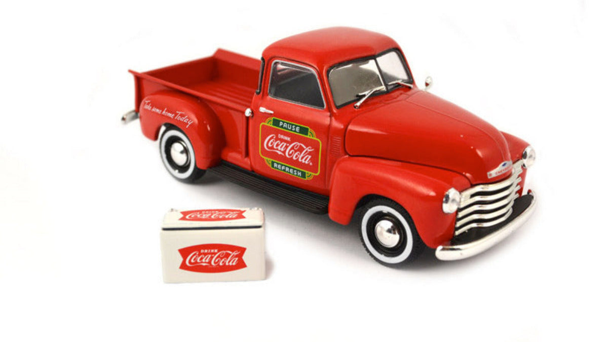 Atlas O 820066 - 1953 Chevy Pickup "Coca-Cola" w/ Metal Cooler 1/43