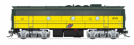 Broadway Limited Imports HO 9695 - EMD F7A/B Diesel Locomotive Set "Chicago & North Western" #400, 410 (executive Scheme, yellow, green, silver) DC/Stealth