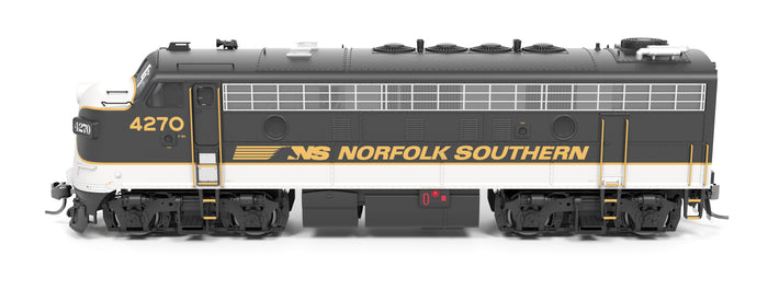 Broadway Limited Imports HO 9700 - EMD F7A/B Diesel Locomotive Set "Norfolk Southern" #4270, 4275 (Tuxedo, black, white, gold) w/DCC/Paragon4Sound