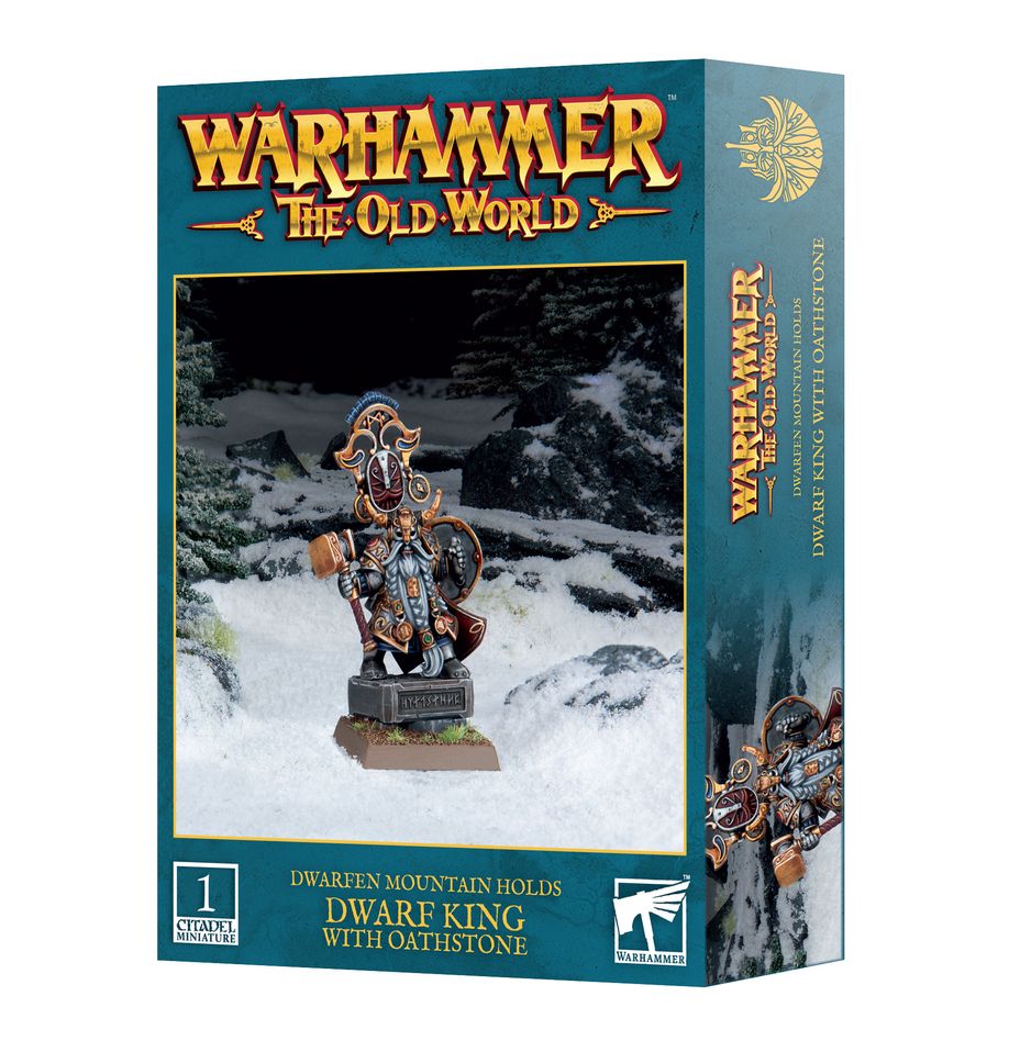Games Workshop 10-16 - Warhammer: The Old World - Dwarfen Mountain Holds: Dwarf King with Oathstone