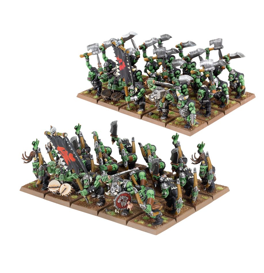 Games Workshop 09-03 - Warhammer: The Old World - Orc & Goblin Tribes: Orc Boyz & Orc Arrer Boyz Mobs