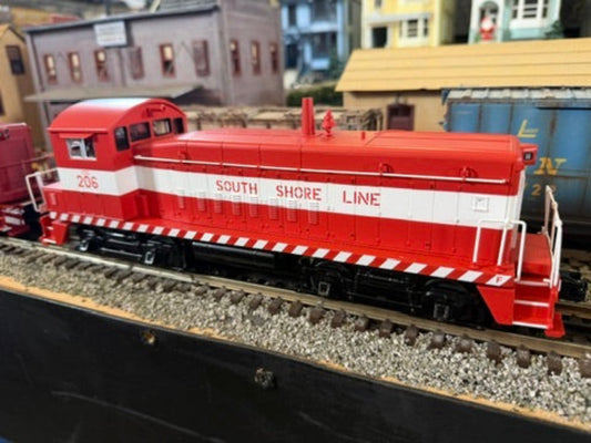 MTH 30-21301-1 - RailKing - SW-8 Switcher Diesel Engine "South Shore Line" #206 w/ PS3