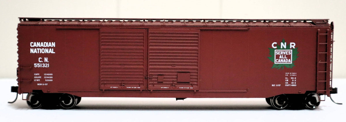 Atlas HO 20006570 - Master - 50' Postwar Double Door Boxcar "Canadian National" #551321