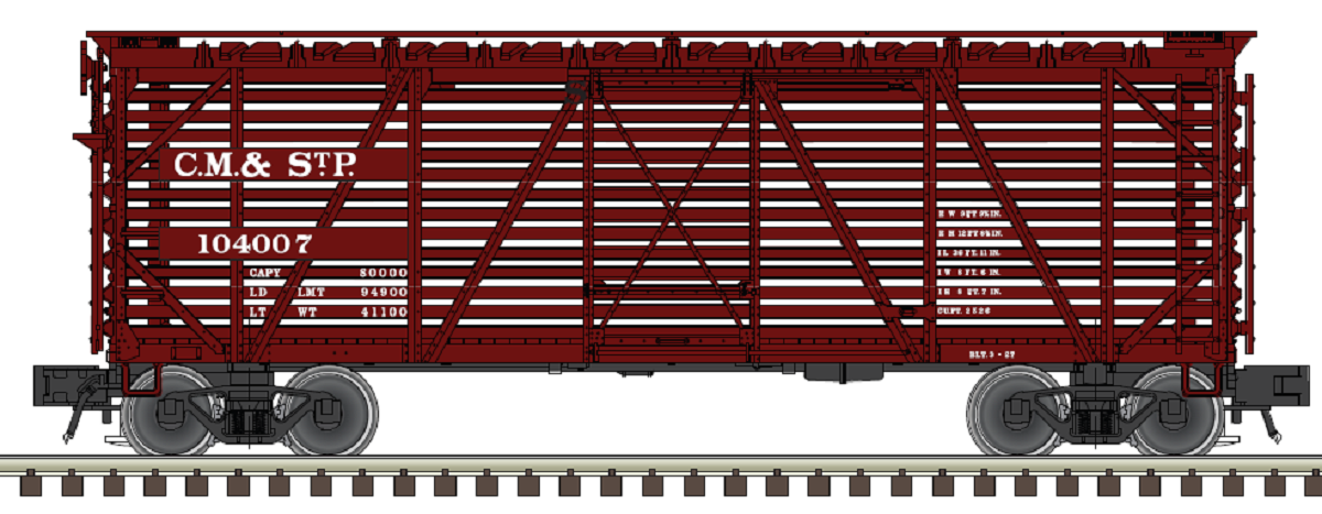 Atlas O 2002469S - Trainman - 40' Stock Car "Milwaukee Road" - Custom Run for MrMuffin'sTrains