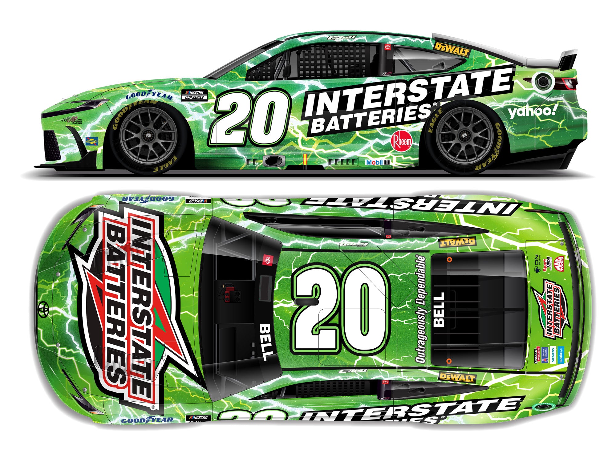 Lionel Racing - NASCAR Cup Series 2024 - Christopher Bell - #20 Interstate Batteries