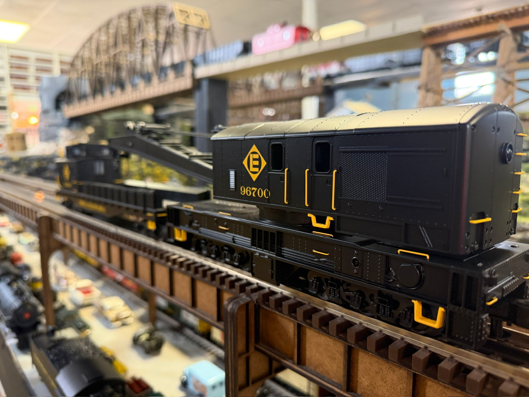 Atlas O 3001742 - Premier - Crane Car “Erie Lackawanna” #96700