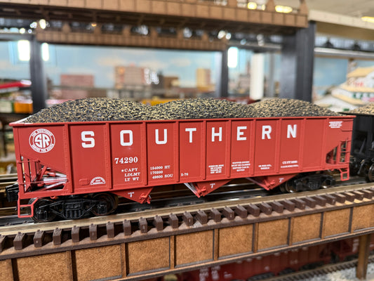 Ready Made Trains RMT-66225 - 70 Ton 3-Bay Coal Hopper Car "Southern" w/ Load
