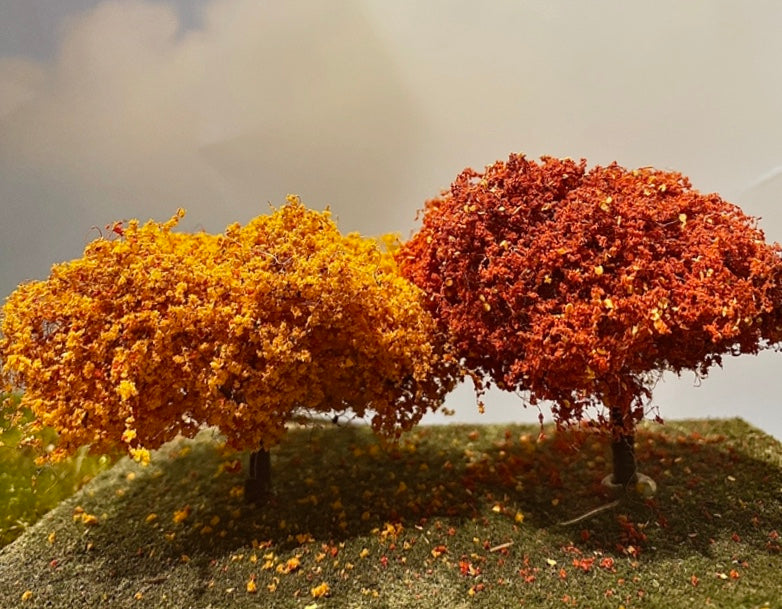 Grand Central Scenery T56 - 2"-3" Small Fall Decidious Trees (2-Pack)