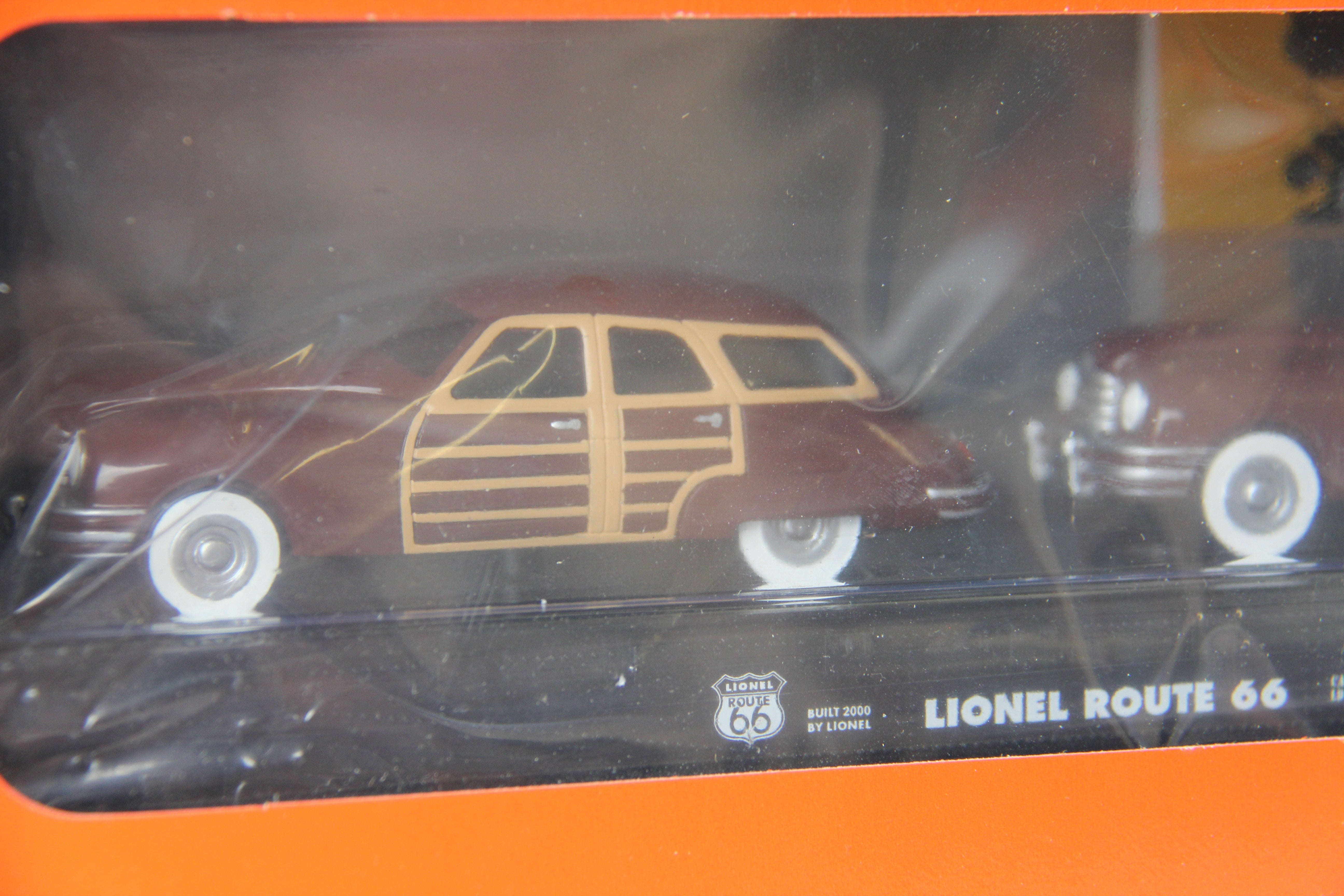 Lionel 6-17558 Route 66 FC w/ 2 Brown Sedans-Second hand-M3973