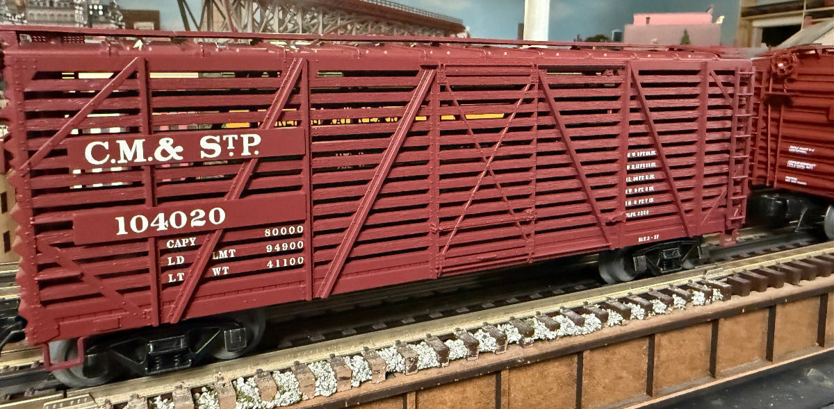 Atlas O 2002469S - Trainman - 40' Stock Car "Milwaukee Road" - Custom Run for MrMuffin'sTrains