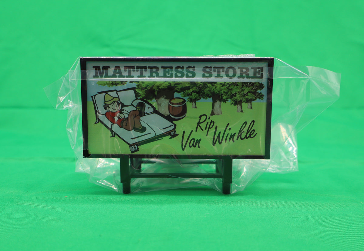 MTH 30-90685 - 2-Story City Building 1 "Rip Van Winkle Mattress Store" w/ LEDs - MrMuffin'sTrains
