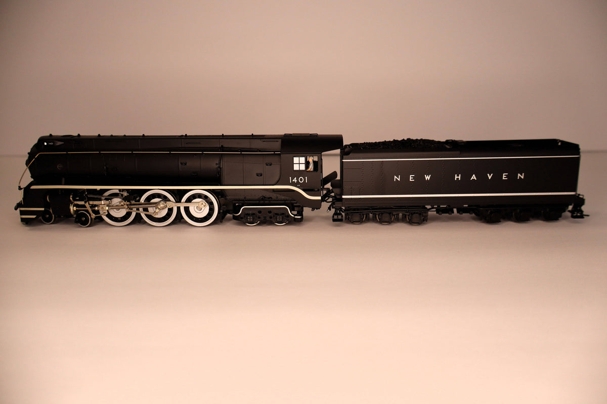 Broadway Limited Imports HO 7870 - Class I-5 - 4-6-4 Brass Hybrid Steam Locomotive "New Haven" #1401 w/DCC&Sound (black, silver, Original Block Lettering)
