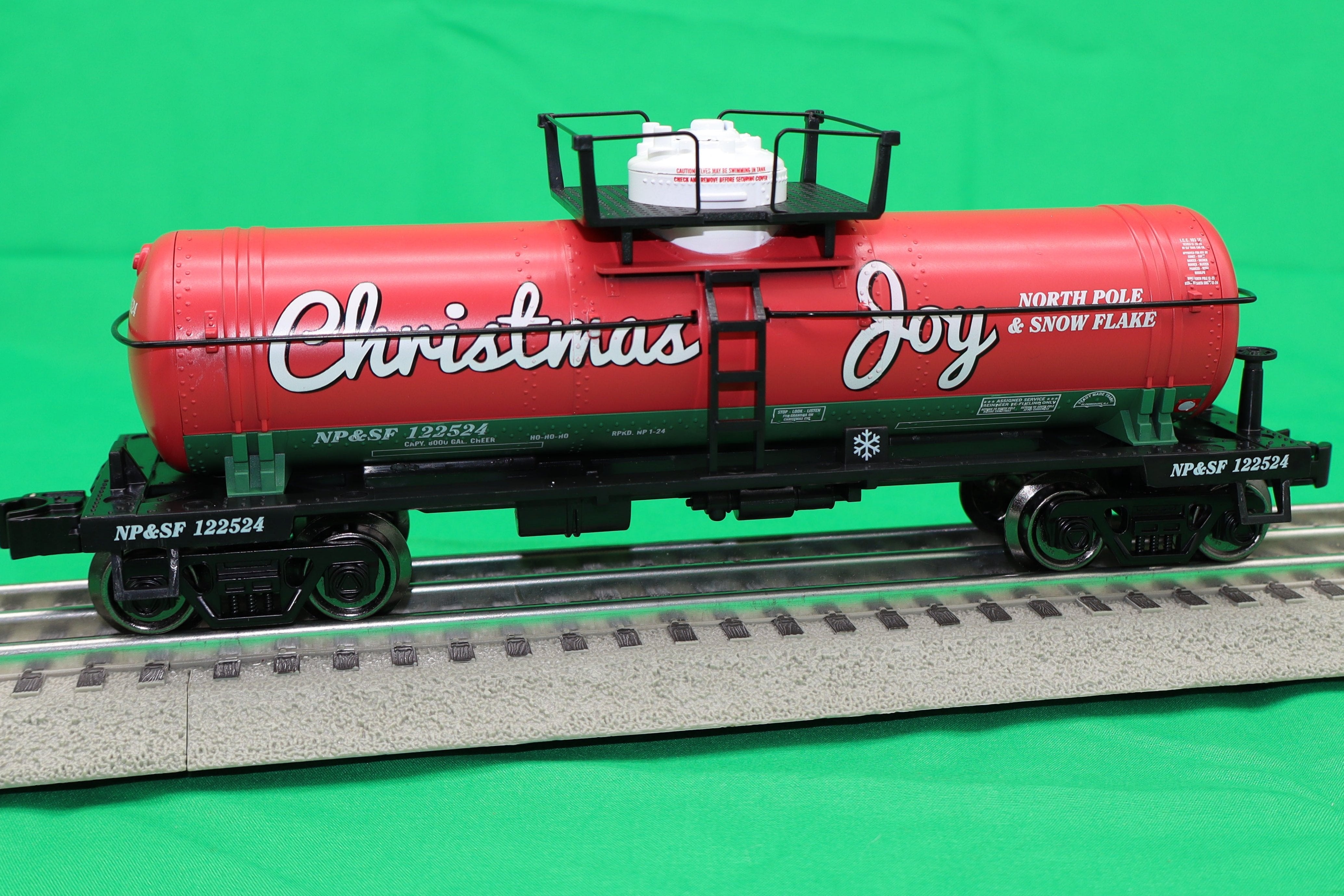 Ready Made Trains RMT-96850-1 - 8000 Gallon Single Dome Tank "Christmas Joy" #122524