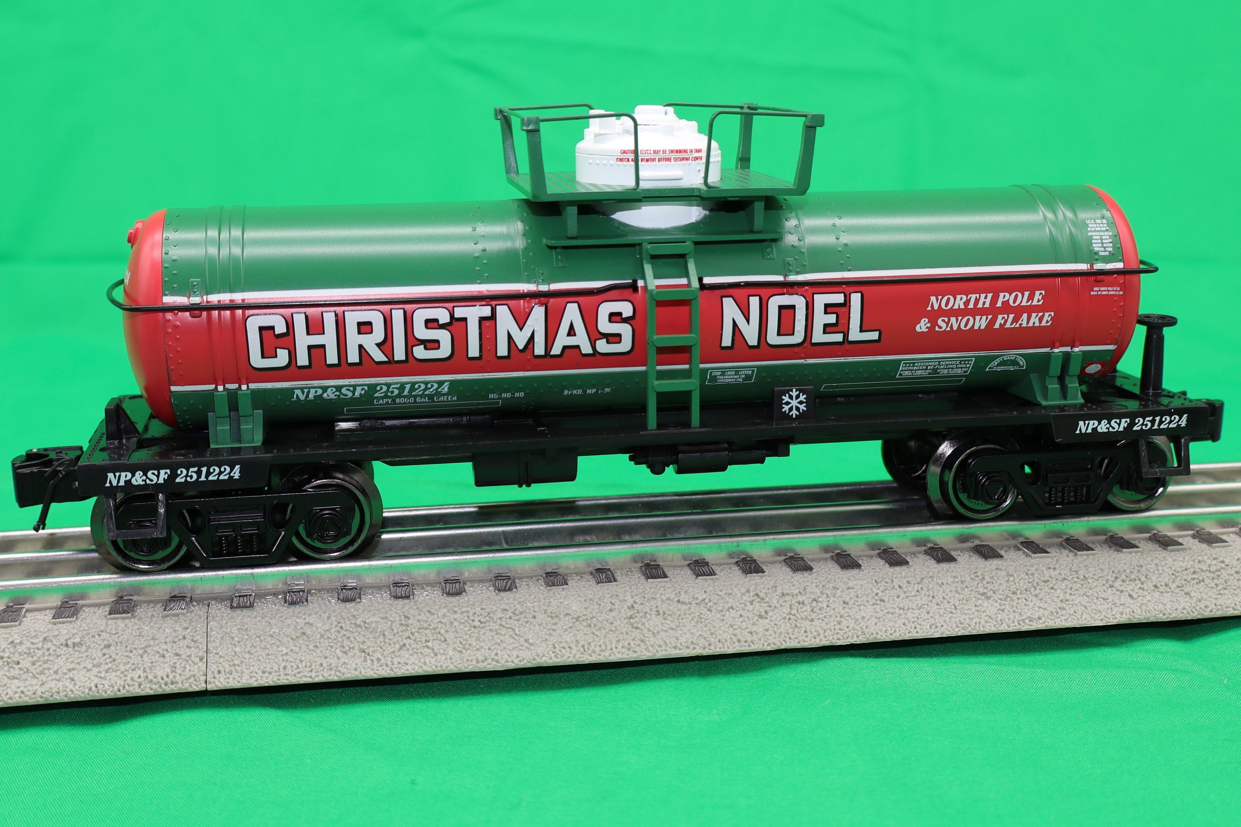 Ready Made Trains RMT-96850-2 - 8000 Gallon Single Dome Tank "Christmas Noel" #251224