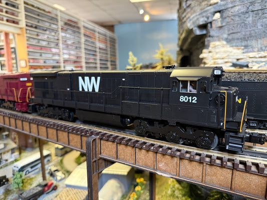 MTH 30-21270-1 - RailKing - C30-7 Diesel Engine "Norfolk & Western" #8012 w/ PS3 (Black) - Custom Run for MrMuffin'sTrains