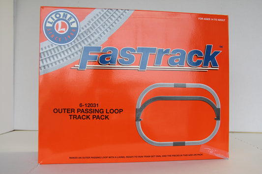 Lionel 6-12031 FasTrack Outer Passing Loop Track Pack-Second hand-M3886
