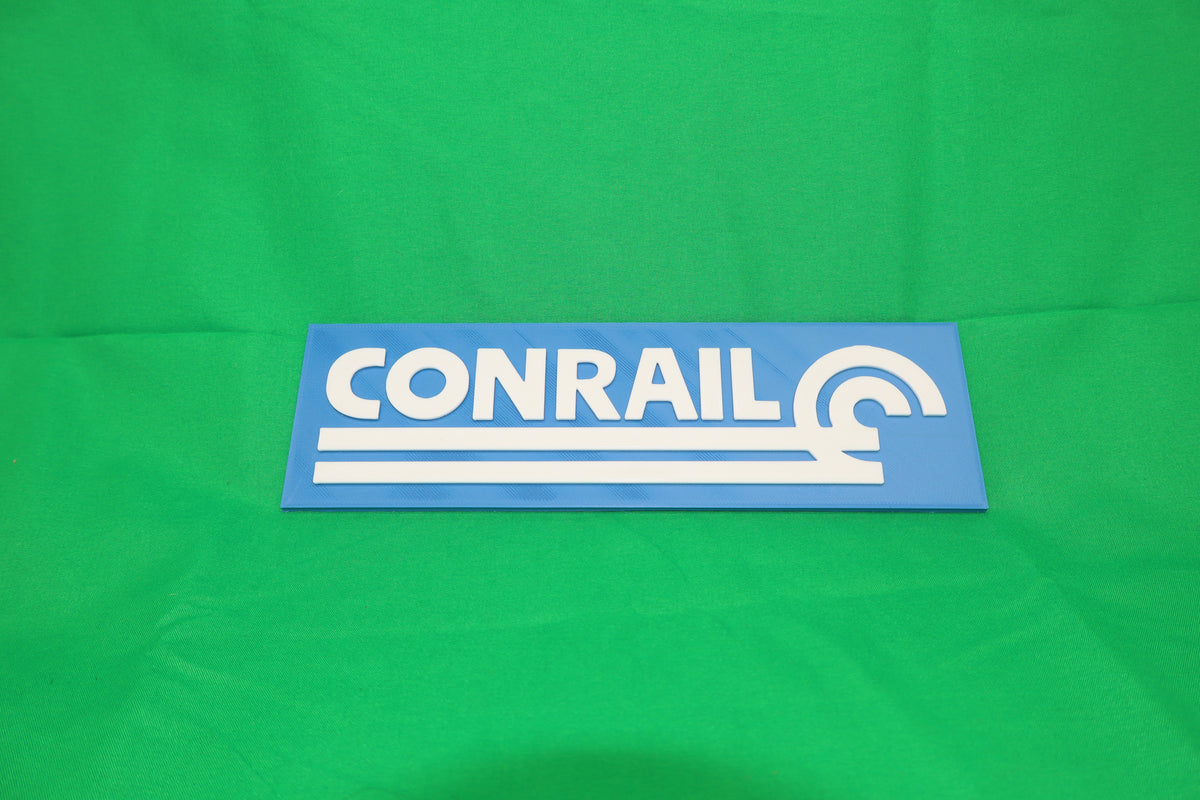 Trackside 3D #37 - 3D Printed Railroad Signs "Conrail"