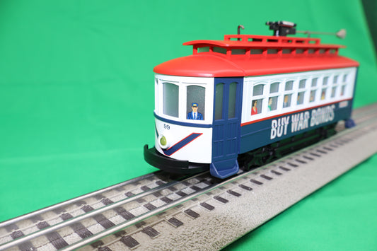 MTH 30-5247 - Bump-n-Go Trolley "Buy War Bonds" #99 - MrMuffin'sTrains