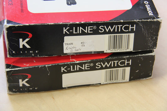 K-Line K-0375 Left & K-0376 Right Hand Switchers-Second hand-M4224
