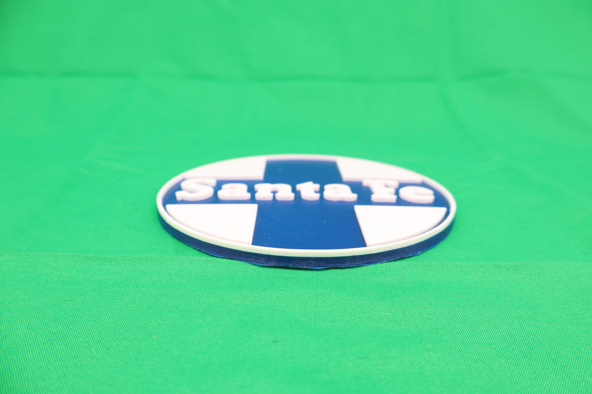 Trackside 3D #13 - 3D Printed Railroad Signs "Santa Fe" (Cross)