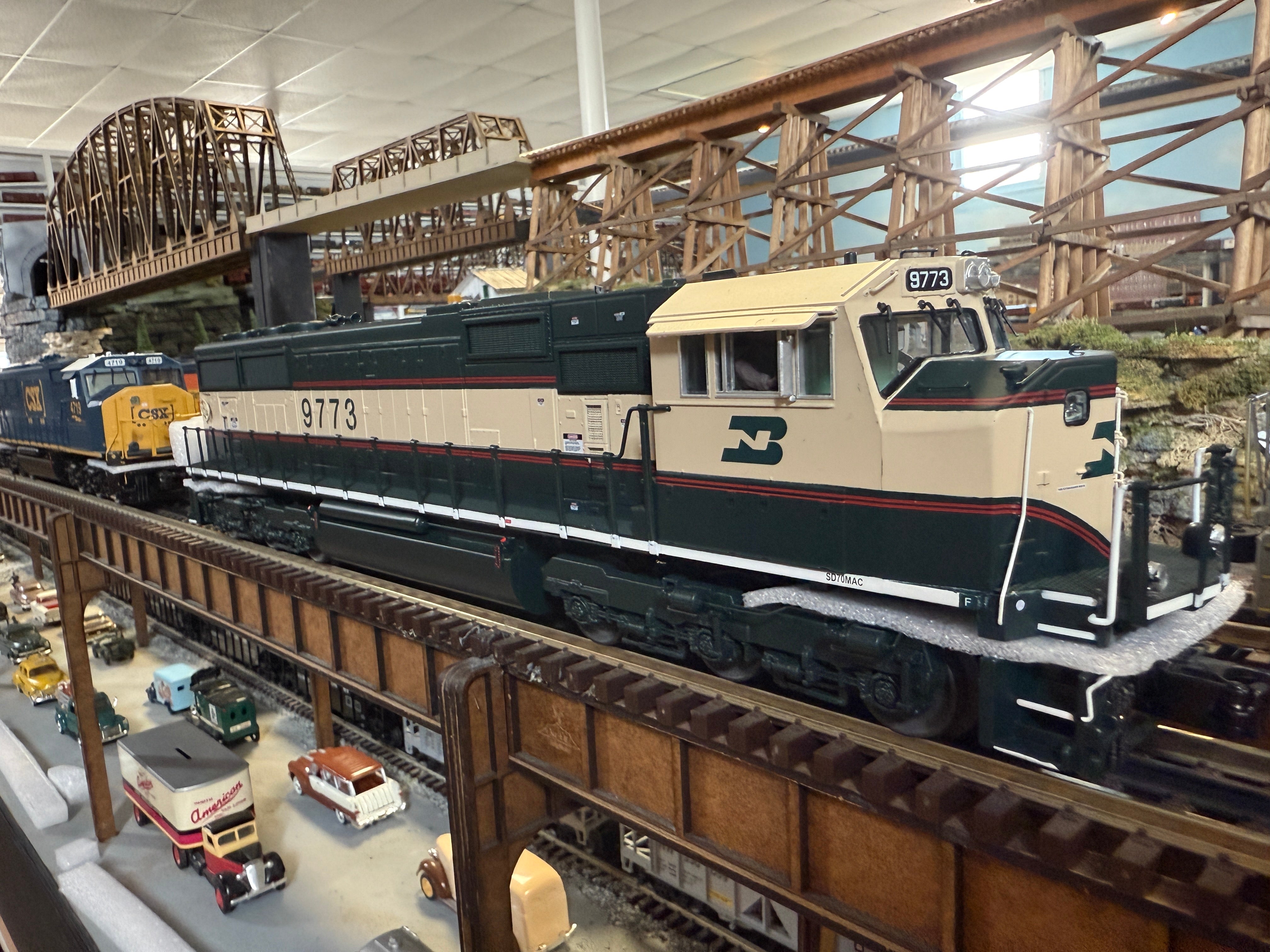 MTH 20-21951-1 - SD70Mac Diesel Engine "Burlington Northern" #9773 w/ PS3