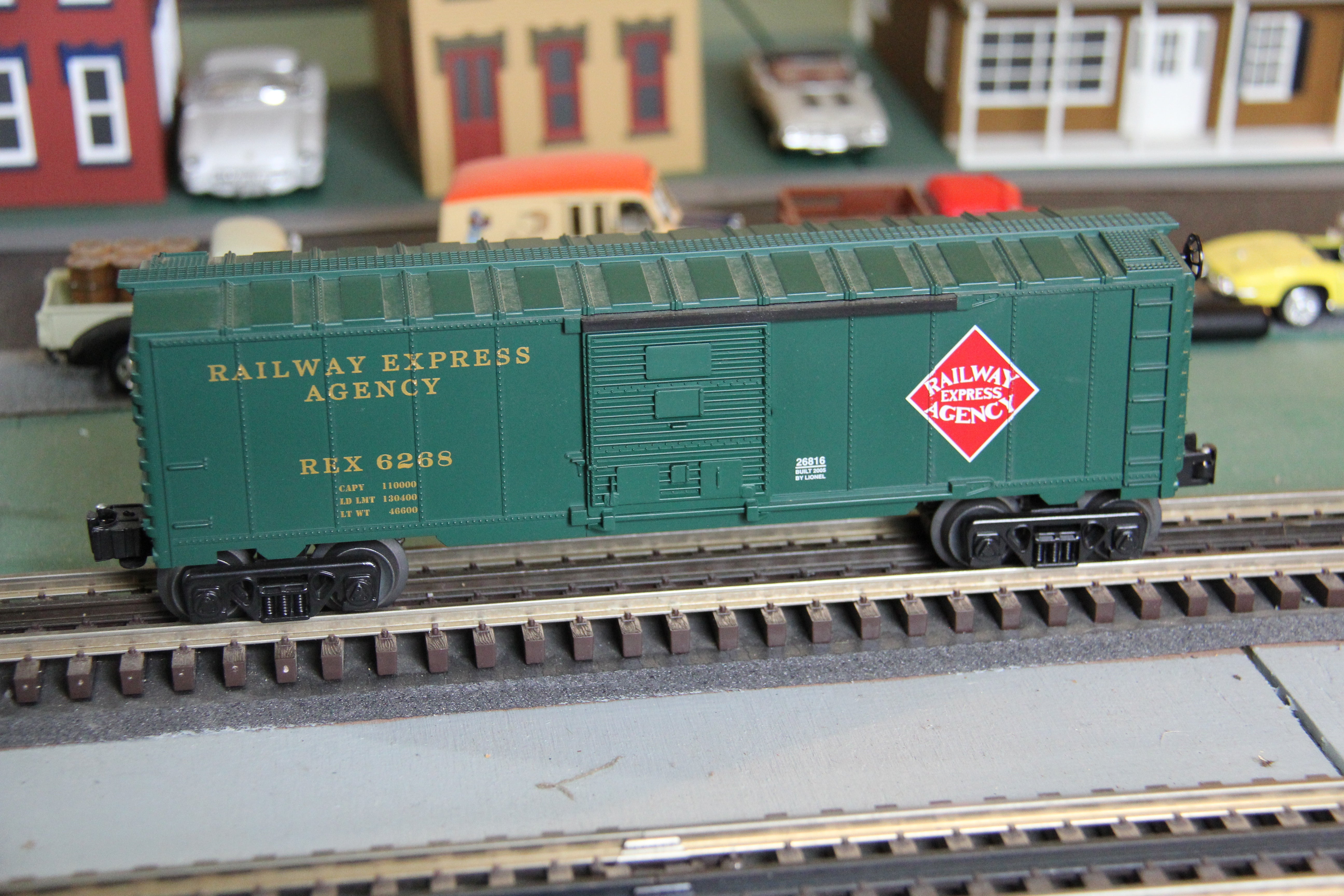Lionel 6-26816 Railway Express Agency Boxcar w/ Steam Trainsounds-Second hand-M4302