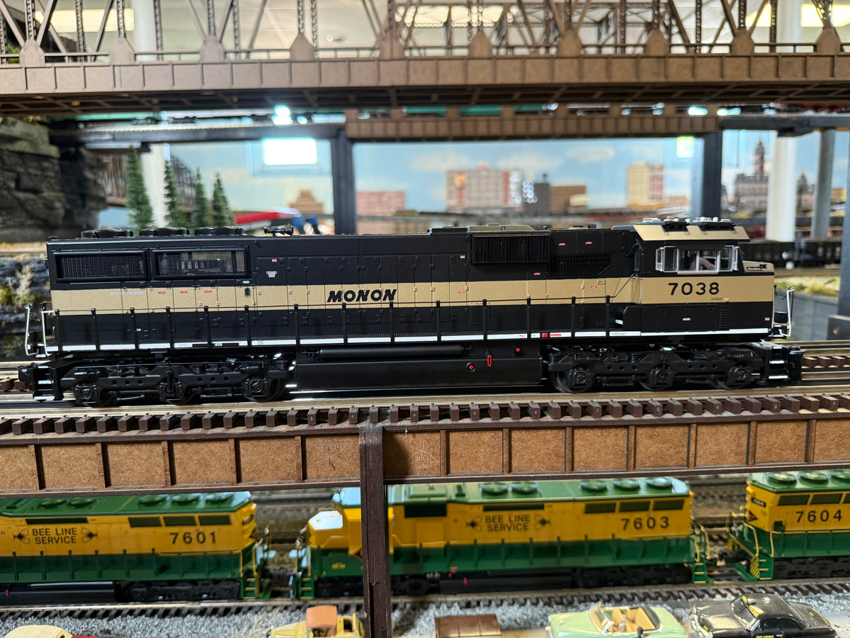 MTH 20-21983-1 - SD60E Diesel Engine "Monon" #7038 w/ PS3 - Custom Run for MrMuffin'sTrains - MrMuffin'sTrains